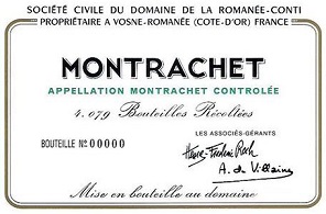 Domaine de la Romanee Conti (DRC) Montrachet Grand Cru Blanc 2004