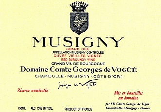 Comte Georges de Vogue Musigny VV Grand Cru 1999