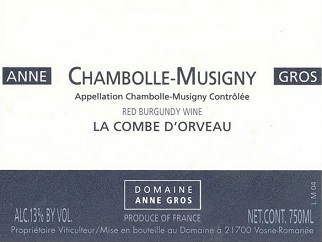 Anne Gros Chambolle Musigny La Combe d'Orveau 2006