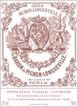 Chateau Pichon Baron 2013